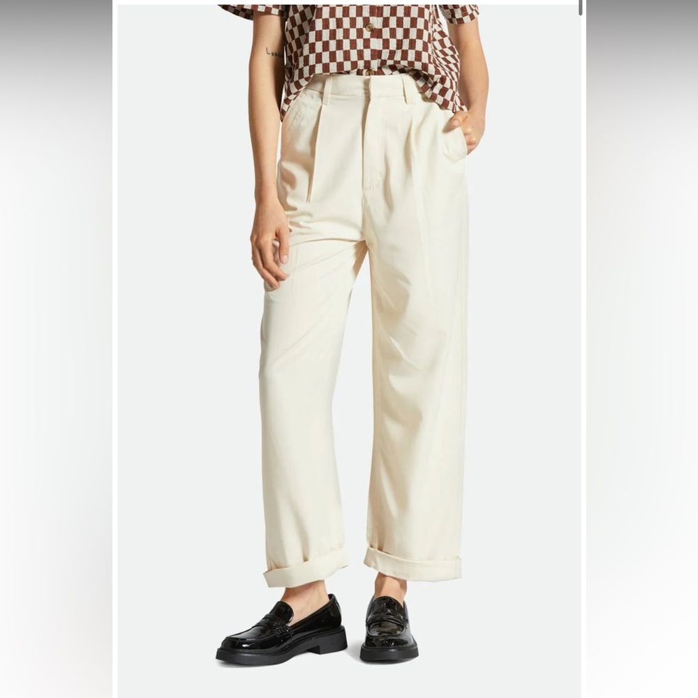 Brixton White Wide Leg Pants